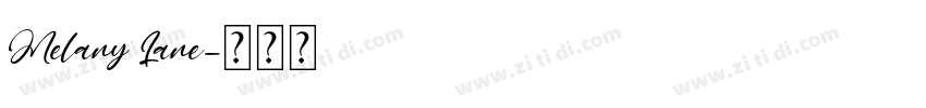 Melany Lane字体转换